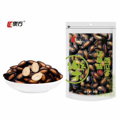 Factory Direct Supply Roasted watermelon seeds plum salted flavor 90g Nuts Snacks Le Fang Rainbow series