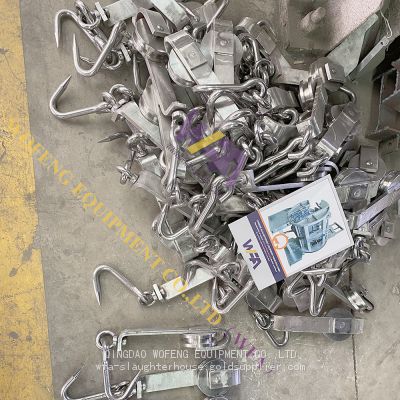 Cow Slaughtering Pulley Hooks For Cattle Slaughter Line Machine