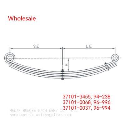 37101-3455, 94-238, 37101-0068, 96-996, 37101-0037, 96-994 Heavy Duty Vehicle Front Axle Wheel Spring Arm Leaf Spring Wholesale for Western Star