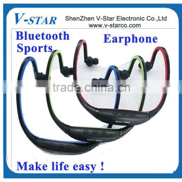 High quality bluetooth headset sport earphone with mic,bluedio bluetooth headset manual