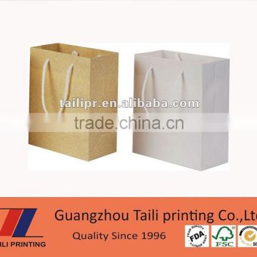 High quality cream gift paper bags