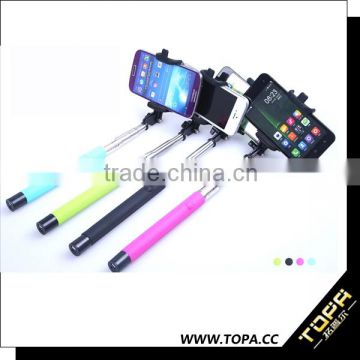 2015 mini camera button hot new products for 2015 ible plastic monopod selfie stick