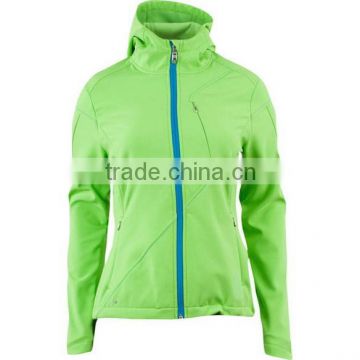 green color winter wholesale softshell jacket outdoor women jacket manufacturer custom