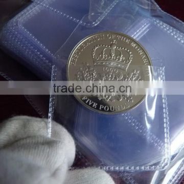 Clear water proof plastic coin bag