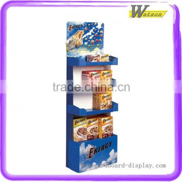 floor cardboard display stand for snack boxes