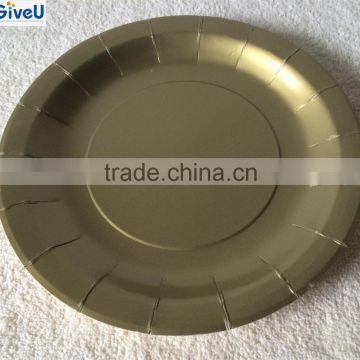 Food Use and Pulp Moulding Process Type Party Paper Plate Set Custom Paper Plates