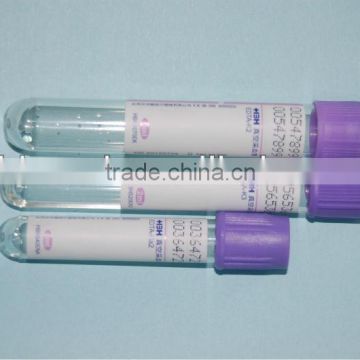 Disposable Vacutainer blood edta tube(CE,ISO approved)