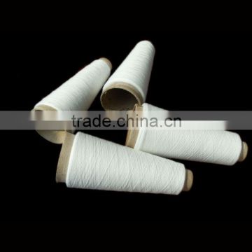 raw white 100% recycle polyester ring spun yarn for knitting 30S/1