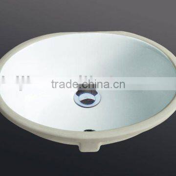 bathroom ceramic oval under counter basin sink(BSJ-C806)