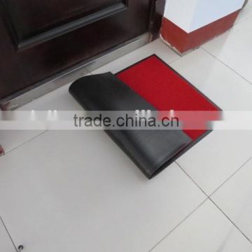 Stripe entrance mat with PVC backing