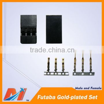 Maytech Futaba gold-plated Set male and female in pair