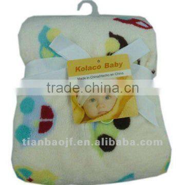 100% polyester baby blanket with embroidery 1003