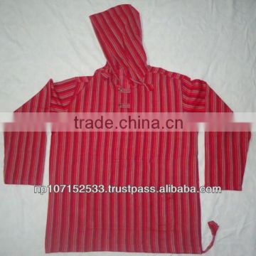 SHMS05 cotton strappy hoody shirt