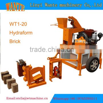 WT1-20 diesel hydraulic clay brick machine Interlock and block machine