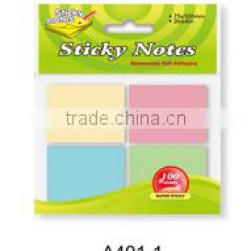 Neon or Pastel color Assorted sticky notes for shool, office, family et
