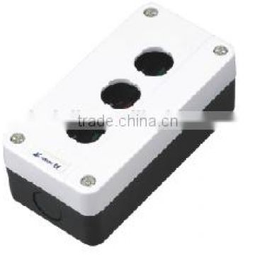top sale plastic push button control box switch for three holes IP40/54 LAY5-BE03