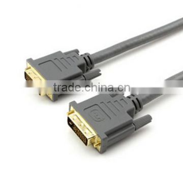 Premium 16ft 5m DVI-D 24+1pin Male to male dual Link Gold Plated Cable 1080P