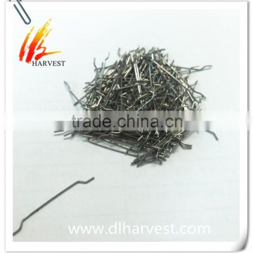 Hooked ends stainless steel fiber for refractory materials / construction building