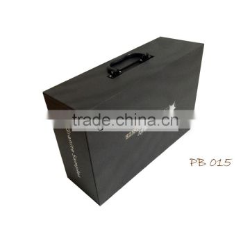 portable stone merchandising display box/quartz marble granite tiles display box PB015