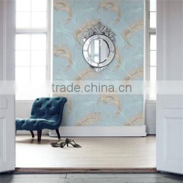High quality bedroom heavy embossed primo pvc wallpaper
