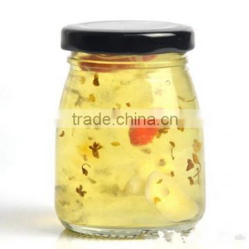 100ml Hot Glass Pudding Container Puddding Jar With Lug Cap