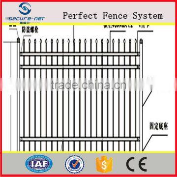 professional manufactory steel panel fence picket steel tubular fence for heavy duty