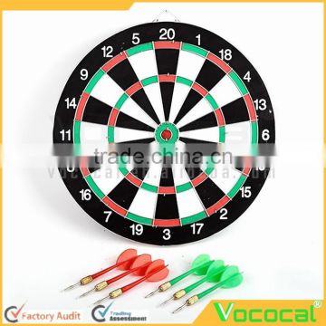 Double Sided Dart Game Thick Target Board with 6 Darts Home Office Outdoor Sports Supplies