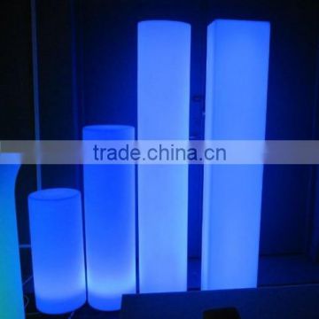 high quality decorative PE material Pillar /16 color changing led light up standing pillar