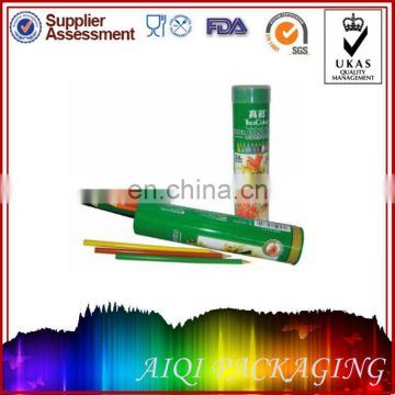 color pencil packing with tin tube & tin box