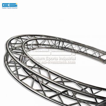 Cheap price best steel DJ design light curved circular round ground support roof aluminum spigot truss system