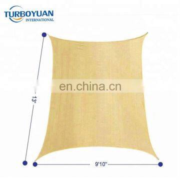 outdoor rectangle hdpe waterproof sun shade sail and shade cloth fabric