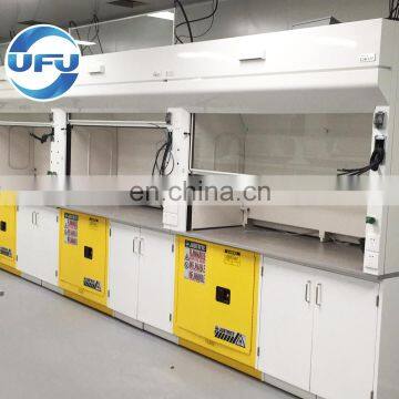 Lab Chemical Laboratory Furniture Bench Mounted Fume Cupboard