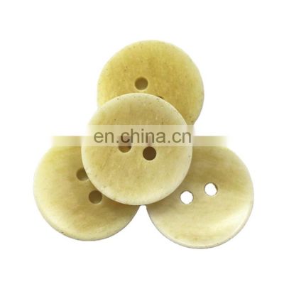 Customized  Logo 2 Hole Flat Horn Buttons Maker For Clothes