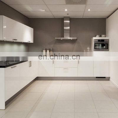 Modern High Gloss Lacquer Kitchen Set Designs White Plywood Kitchen Cabinet