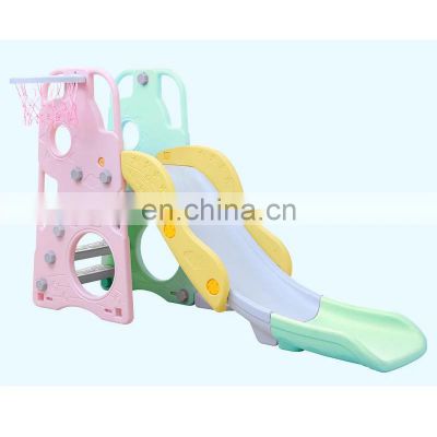 plastic toys mini slide plastic slide with basketball hoop indoor slide