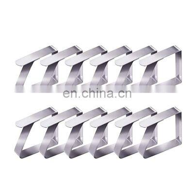 Kitchen Metal Stainless Steel Table Cloth Clips Tablecloth Clamps