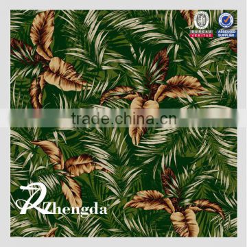 100% Polyester Outdoor Use Leaf Printed Fabric