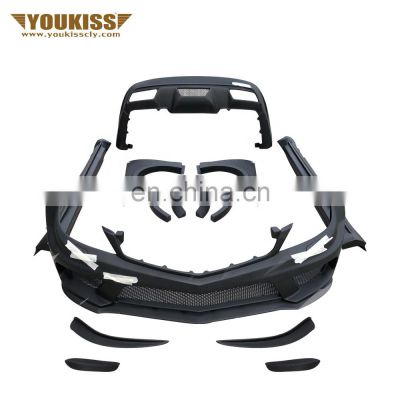 UKISS Automotive Parts Body Kits For Benz C Class W 204 Modified BS Wide-Body Front Rear Car Bumper With Fender Side Skirt