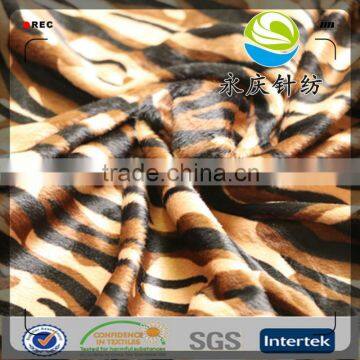 100% polyester animal printed fabric for sofa