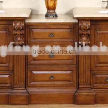 The latest design waterproof wooden bathroom vanity cabinet (YSG-123)