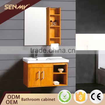 Oem Product Solid Wood Hanging Bathroom Corner Cabinet With Wash Basins