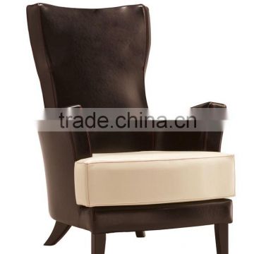 Leather high back white cushion removeable hotel chair XY2655
