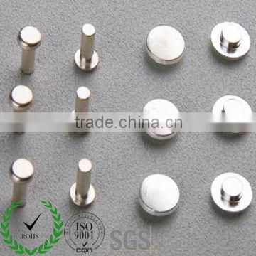 Manufature AgNi Silver Alloy Electrical Contact Rivets For Switch