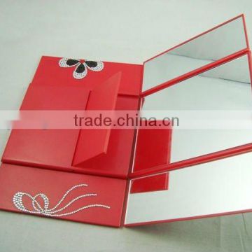 foldable dest cosmetic mirror/ three side cosmetic mirror