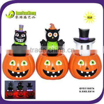 Cabbage Night Resin Battery Operated Jack-O-Lantern