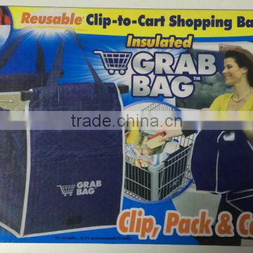 reusable grab bag / grab shopping bag As seen on TV