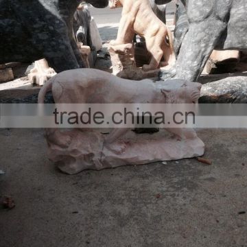Garden statues tiger marble stone hand carved sculpture for home hotel restaurant from Vietnam No 02