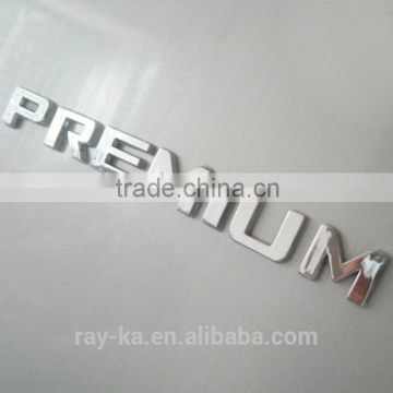 chromed abs plastic logo
