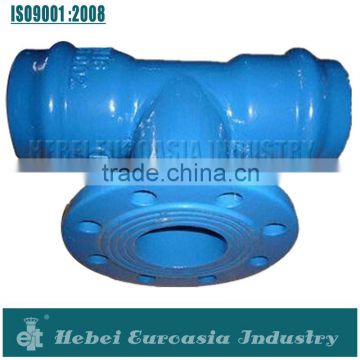 Ductile Iron Flanged PVC Pipe Tee