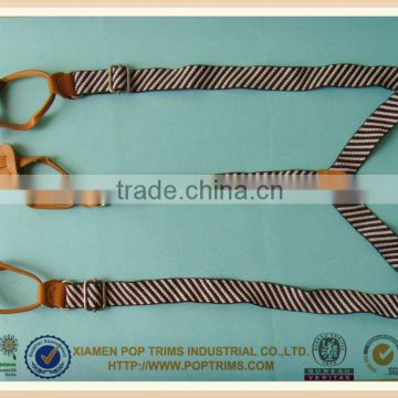2014 fashion elastic suspender with custom printing suspenders